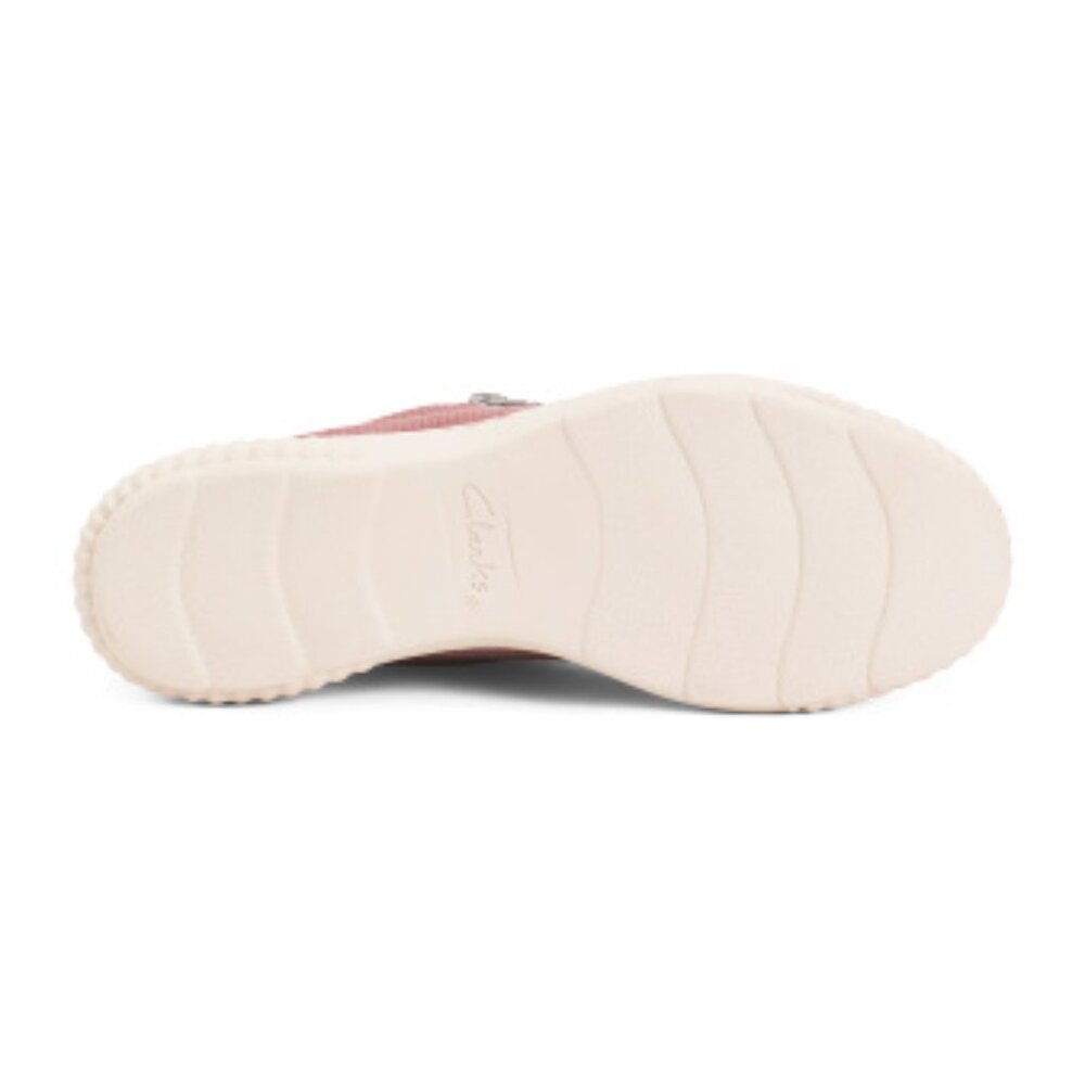 CLARKS Canvas Caroline Echo Zip Up Comfort Sneakers - Picture 3 of 3
